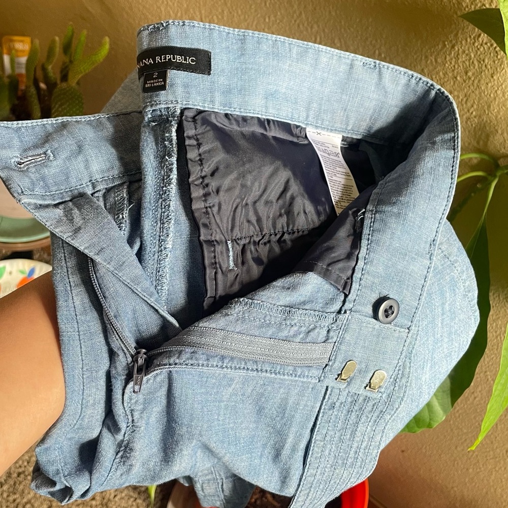 Banana Republic Blue Wide Leg Pants - Picture 4 of 11